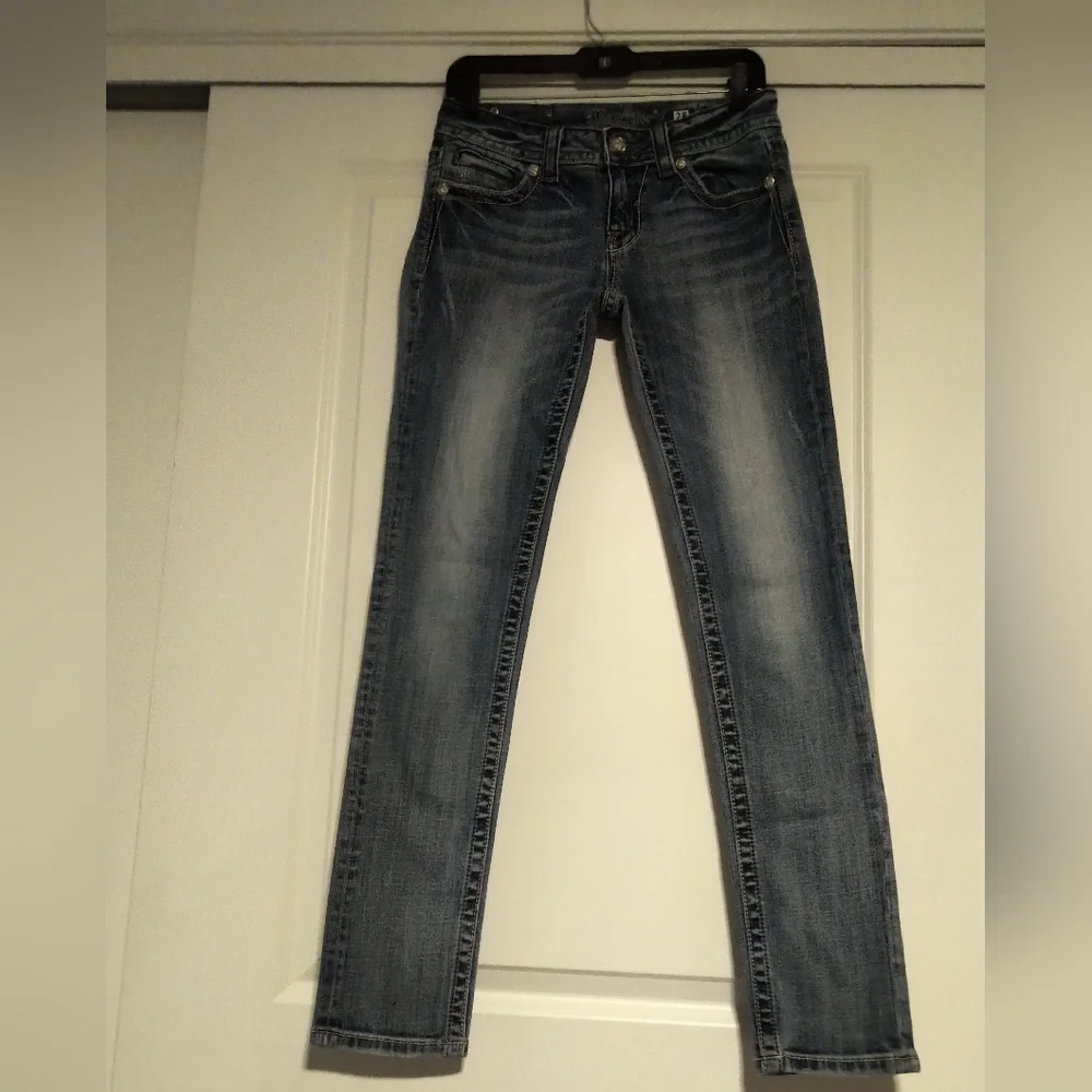 Miss Me Skinny Rhinestome Jeans - Size 28